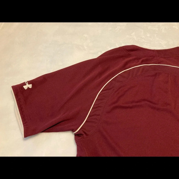 Under Armour Baseball Shirt Top Button Front Small - Picture 12 of 13